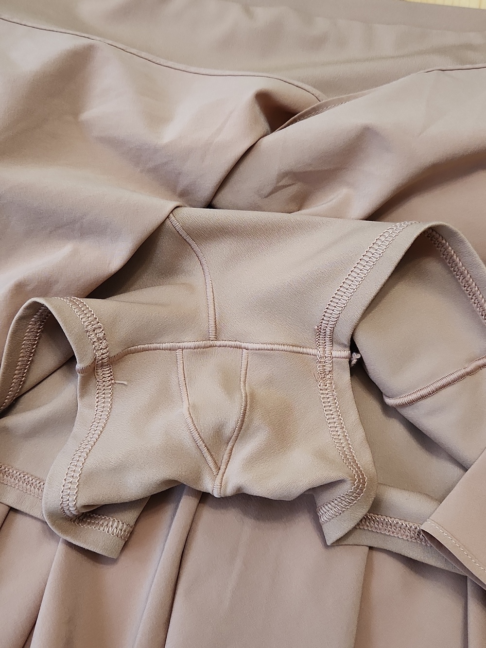 aerie Tan Pleated Mini Skirt - Picture 10 of 14